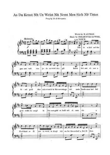 As du kenst nit un weist nit nemt men sich nit unter